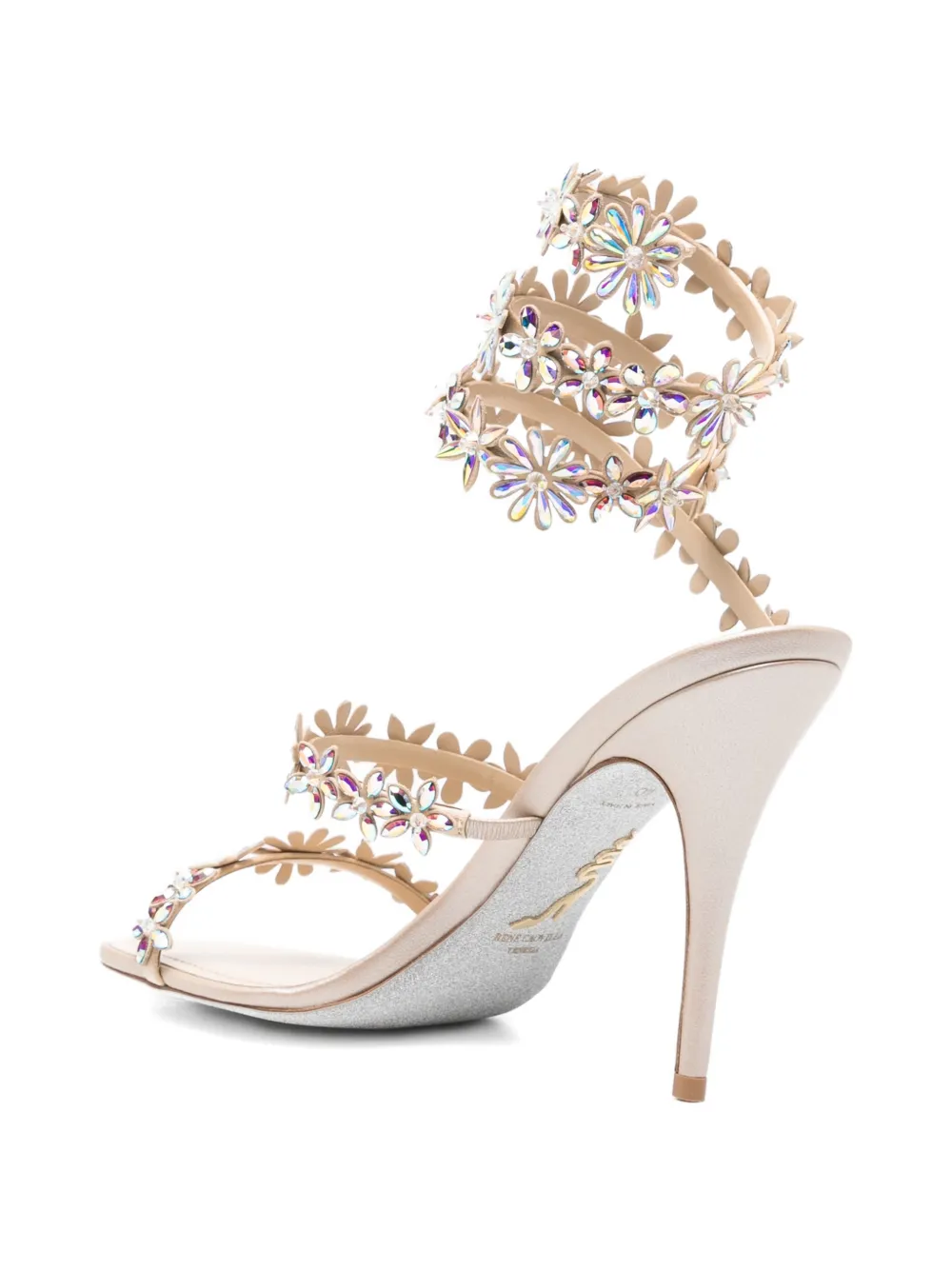 René Caovilla Eva heeled sandals Beige