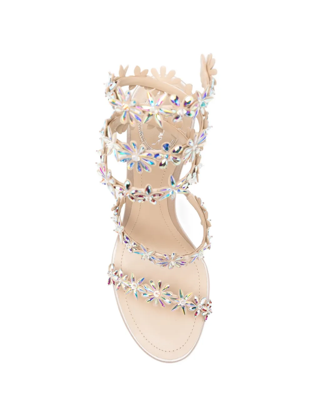 René Caovilla Eva heeled sandals Beige