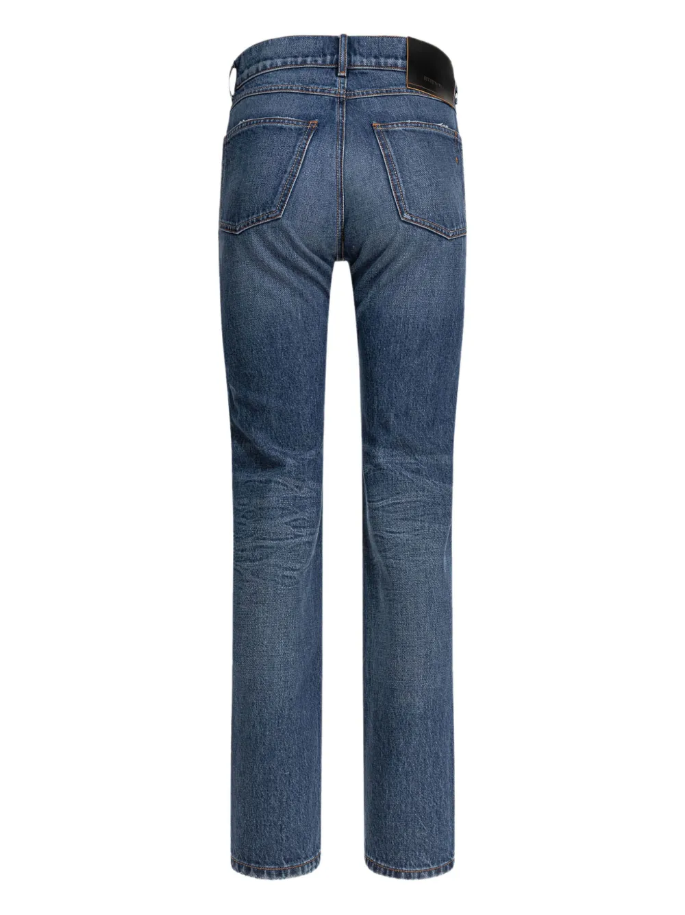 Sportmax logo-patch five-pocket denim jeans - Blauw