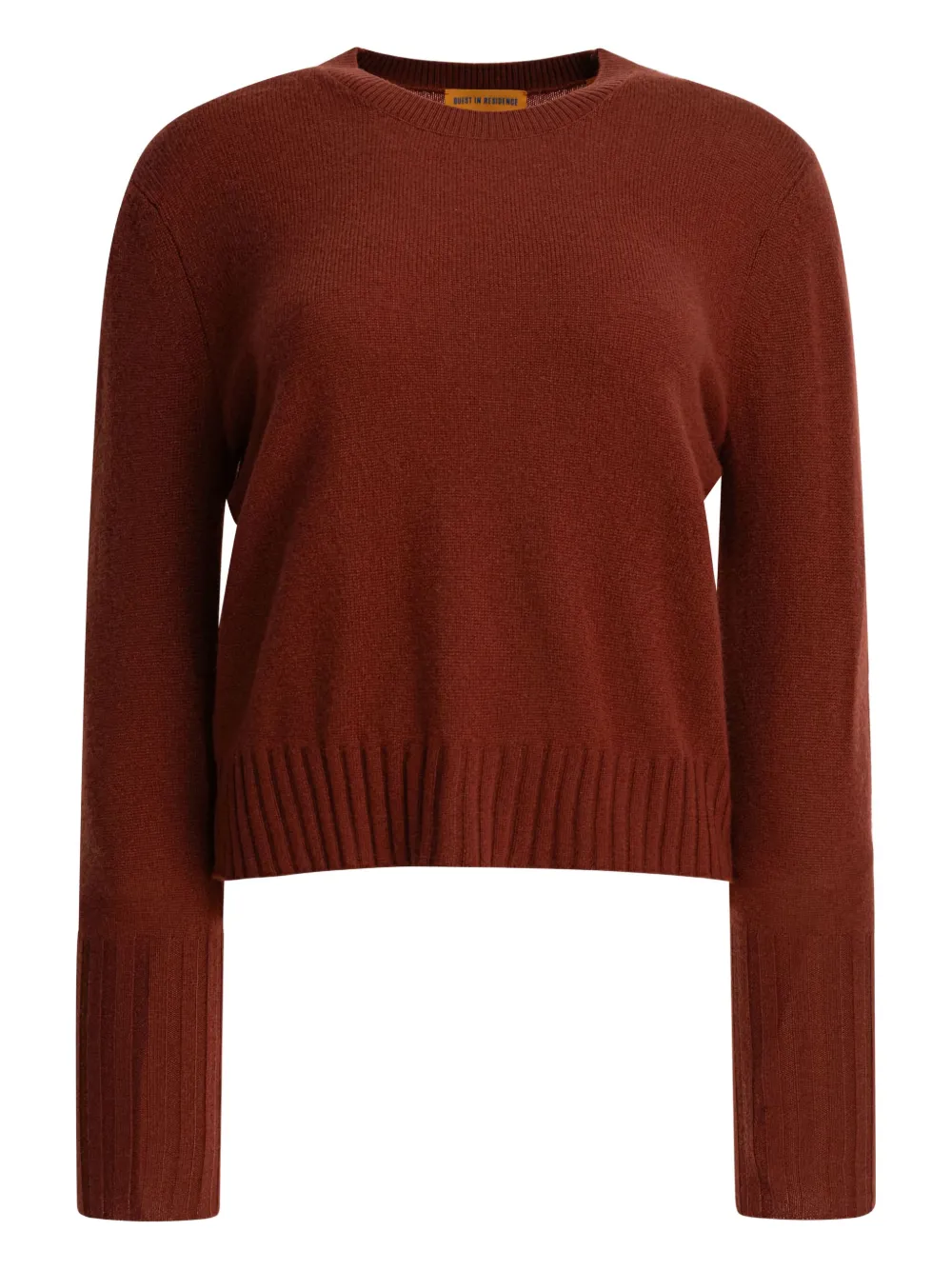 Guest In Residence ribbed-cuff sweater | Red | Image 1