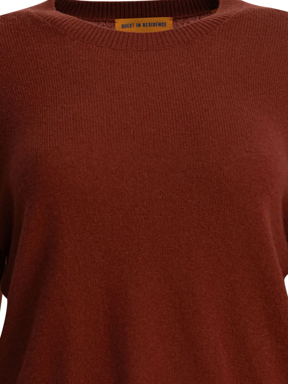 Guest In Residence Ribbed-cuff Sweater In Red