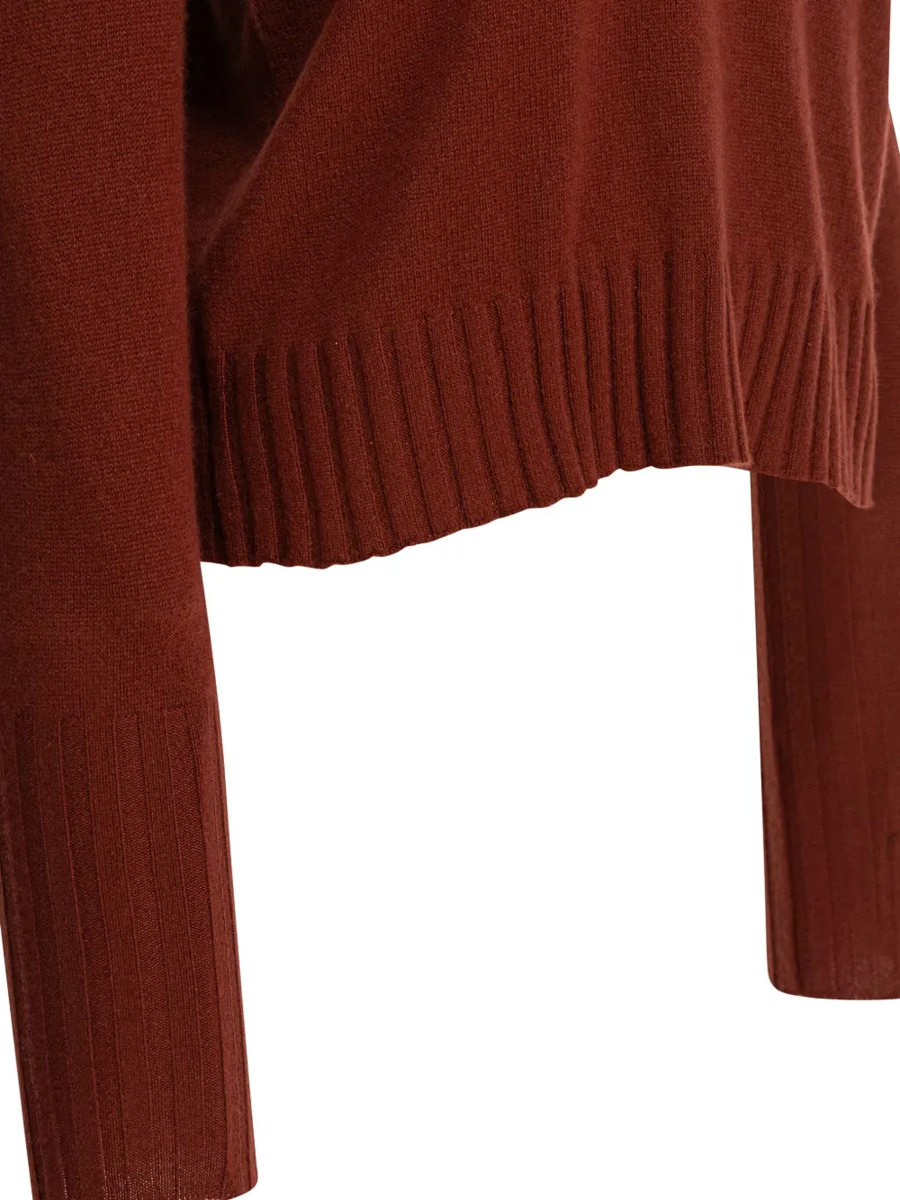 Guest In Residence Ribbed-cuff Sweater In Red