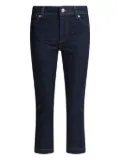 Sportmax logo-patch patch-pocket jeans - Blue