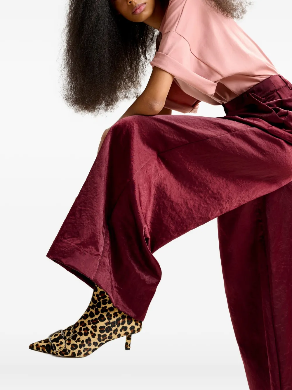 Essentiel Antwerp pleated trousers Rood