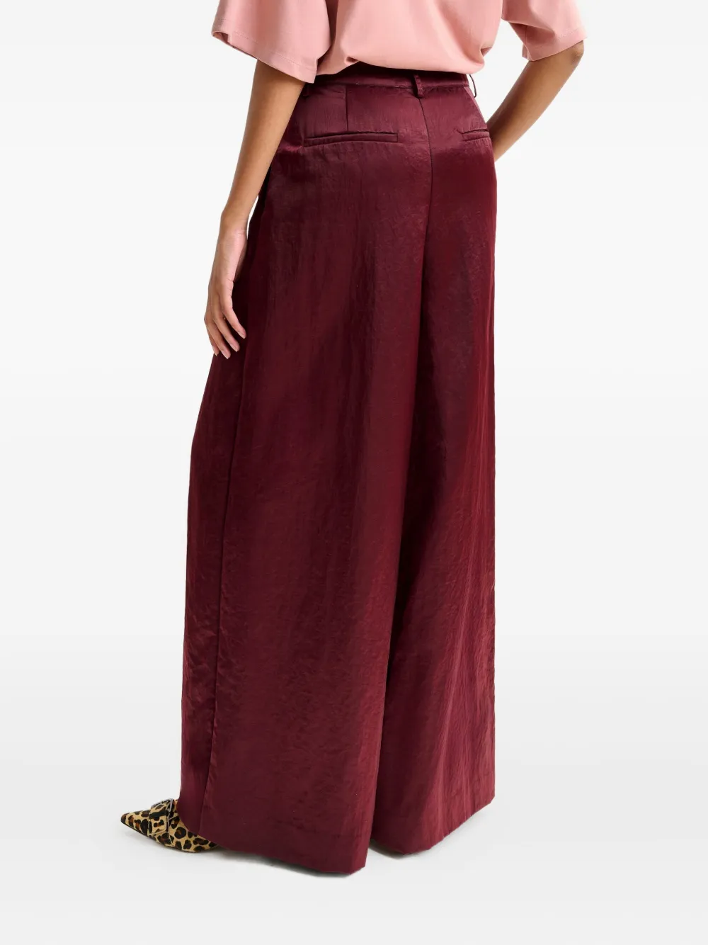 Essentiel Antwerp pleated trousers Rood