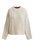 Essentiel Antwerp Iface cable-knit sweater - Neutrals