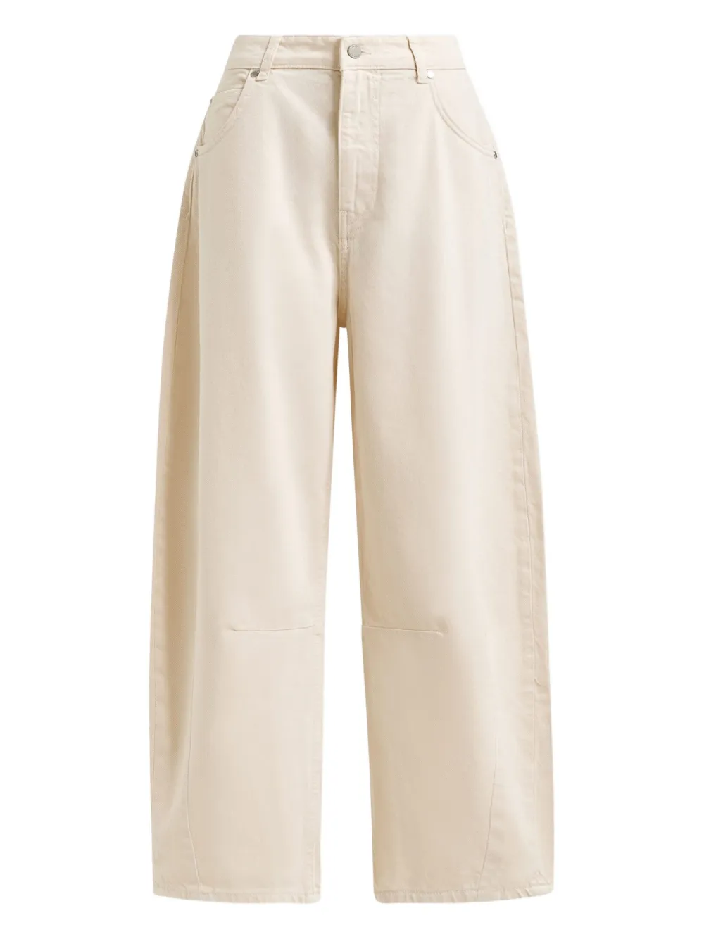 Essentiel Antwerp barrel-leg organic-cotton jeans Beige