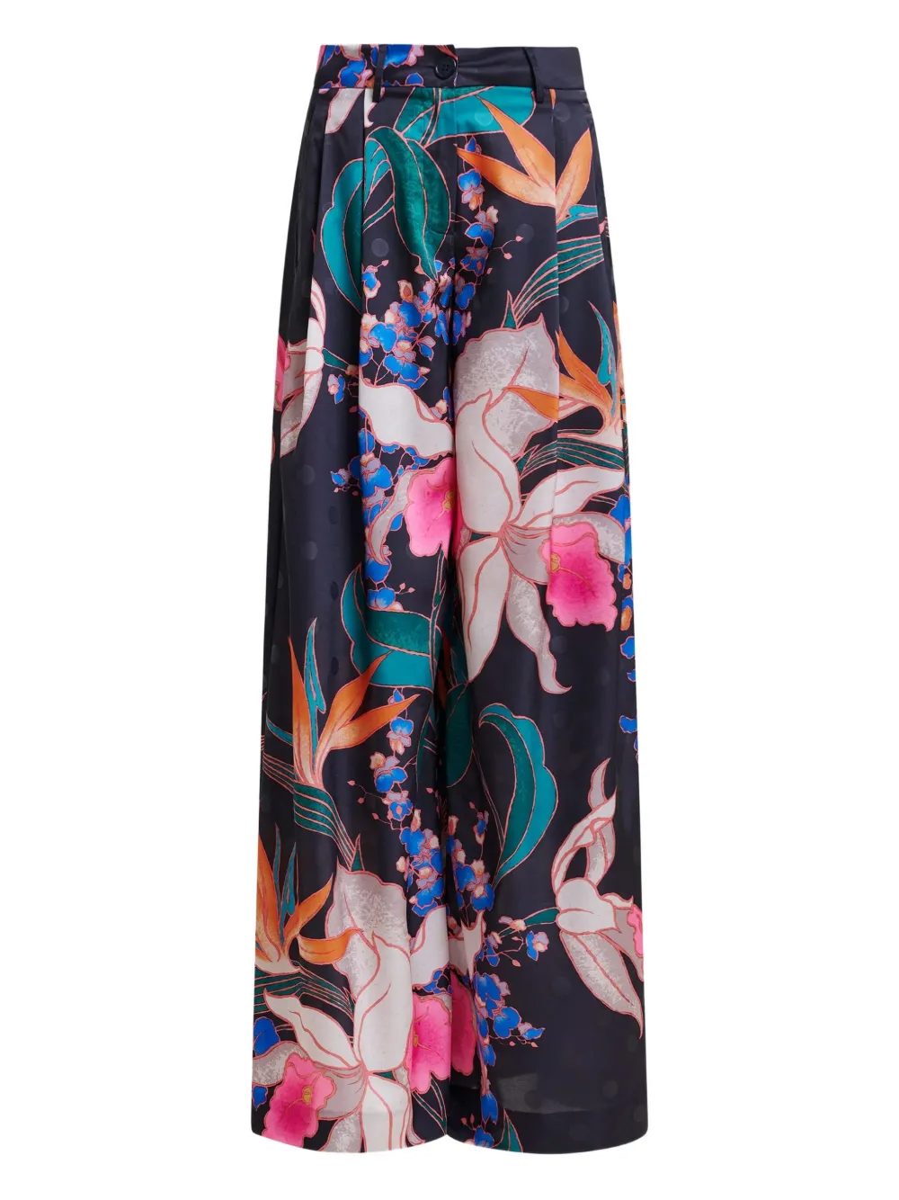 Essentiel Antwerp Ipants floral-print trousers Zwart