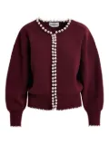 Essentiel Antwerp embellished cardigan - Red