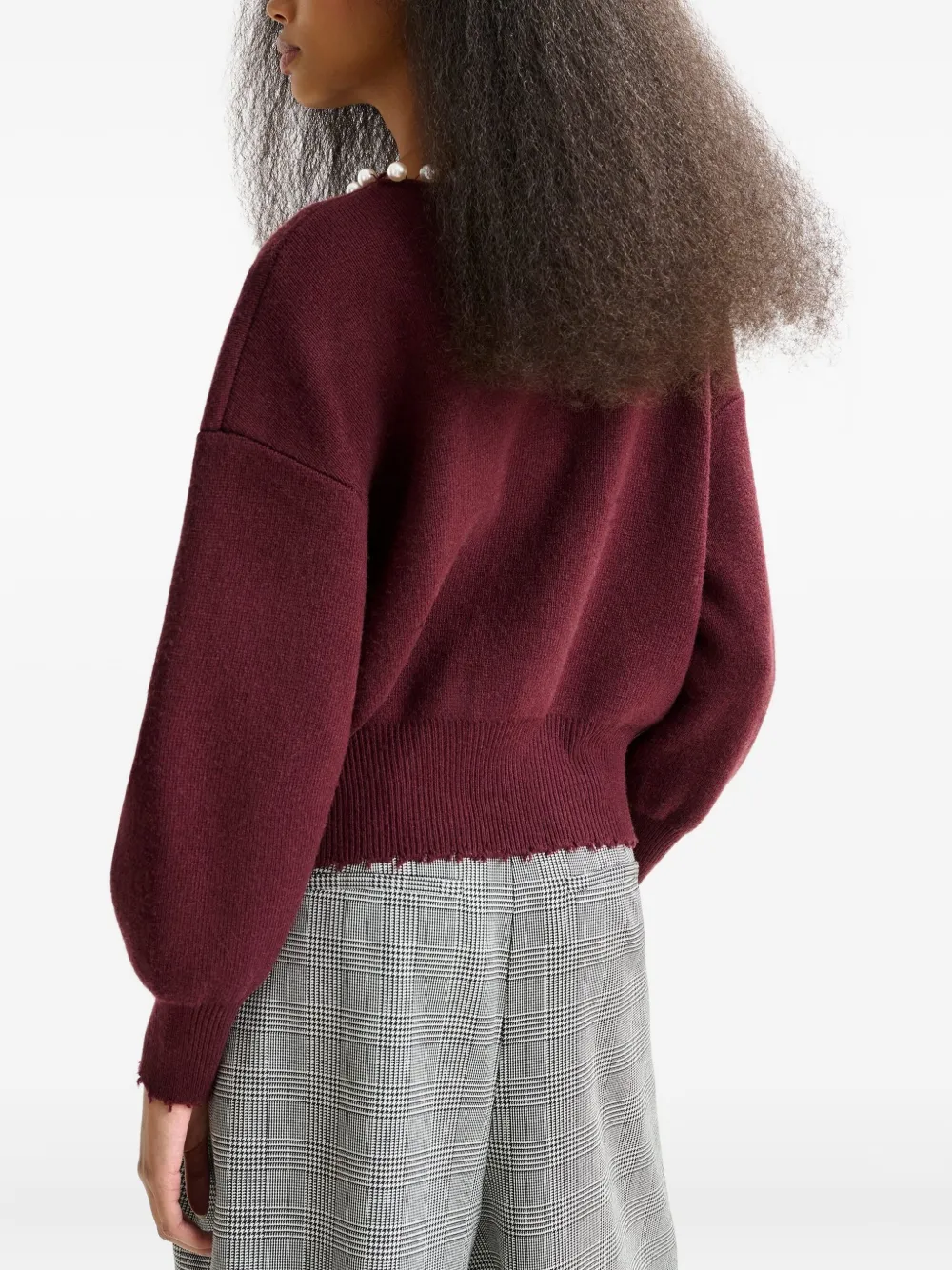 Essentiel Antwerp embellished cardigan Rood