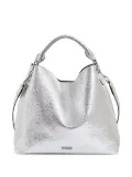 Essentiel Antwerp medium metallic-leather shoulder bag - Silver