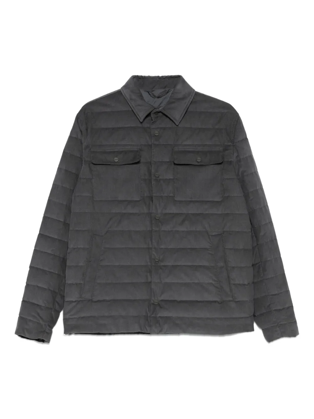 Herno quilted multi-pocket jacket | Grey | Image 1