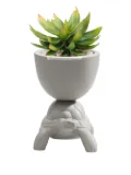 Qeeboo Turtle Carry ceramic planter - White