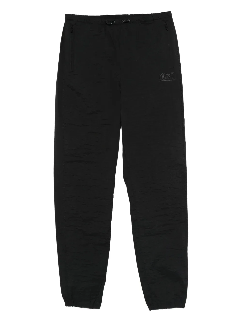 Diesel logo-embroidered track pants | Black | Image 1