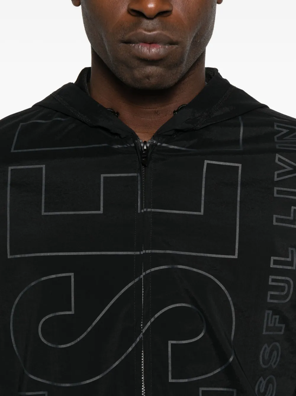 Diesel Jack met logoprint Zwart