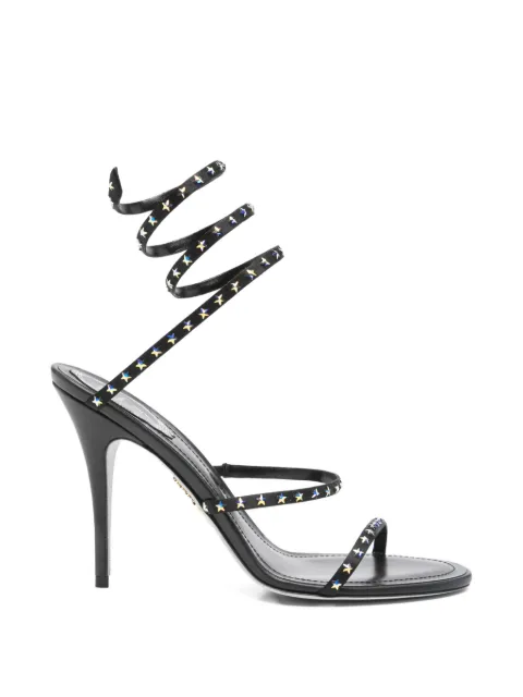 René Caovilla Cleo star-studded ankle-wrap sandals