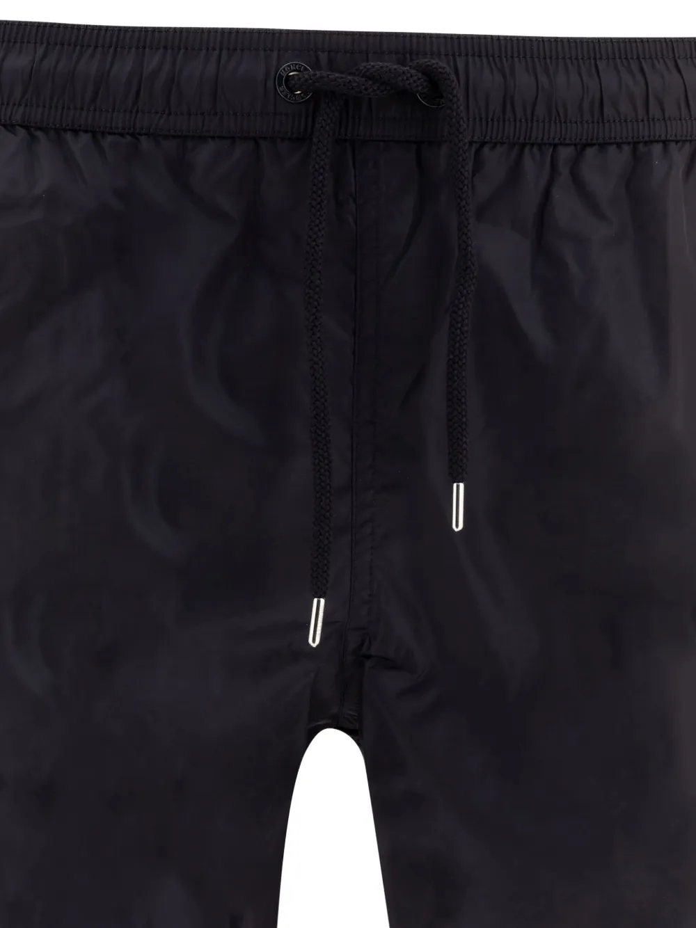 Moncler Swim Shorts With Elastic Waistband And Pockets In Black