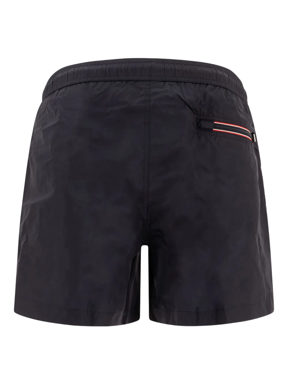Moncler Swim Shorts With Elastic Waistband And Pockets In Black