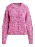 Essentiel Antwerp Izura ribbed-trim sweater - Pink