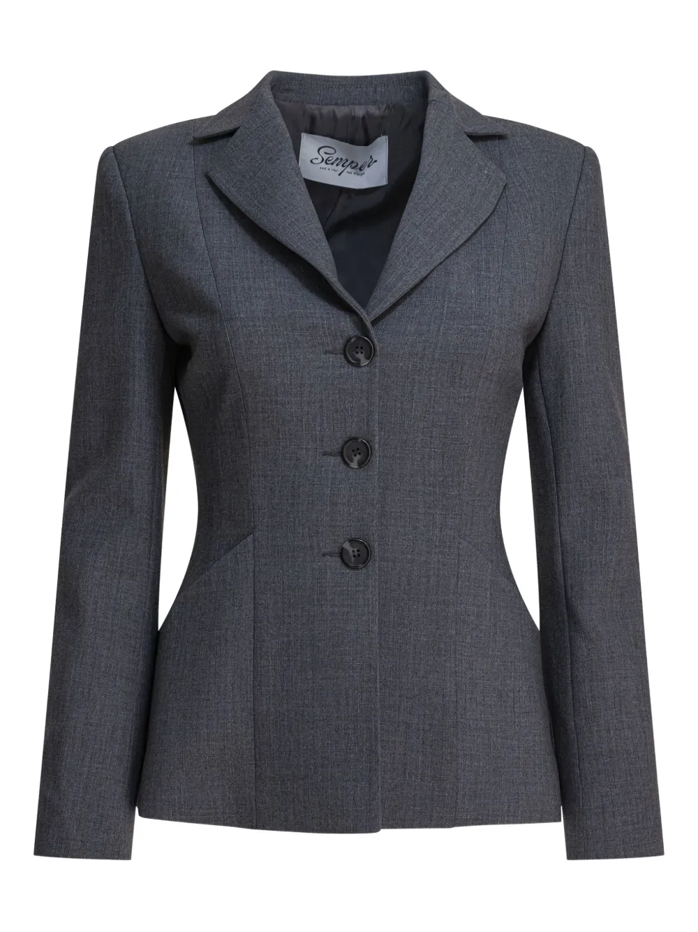 Semper button-fastening blazer - Grey