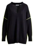 Essentiel Antwerp Inside v-neck sweater - Blue