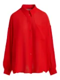 Essentiel Antwerp ruffled sleeves shirt - Red
