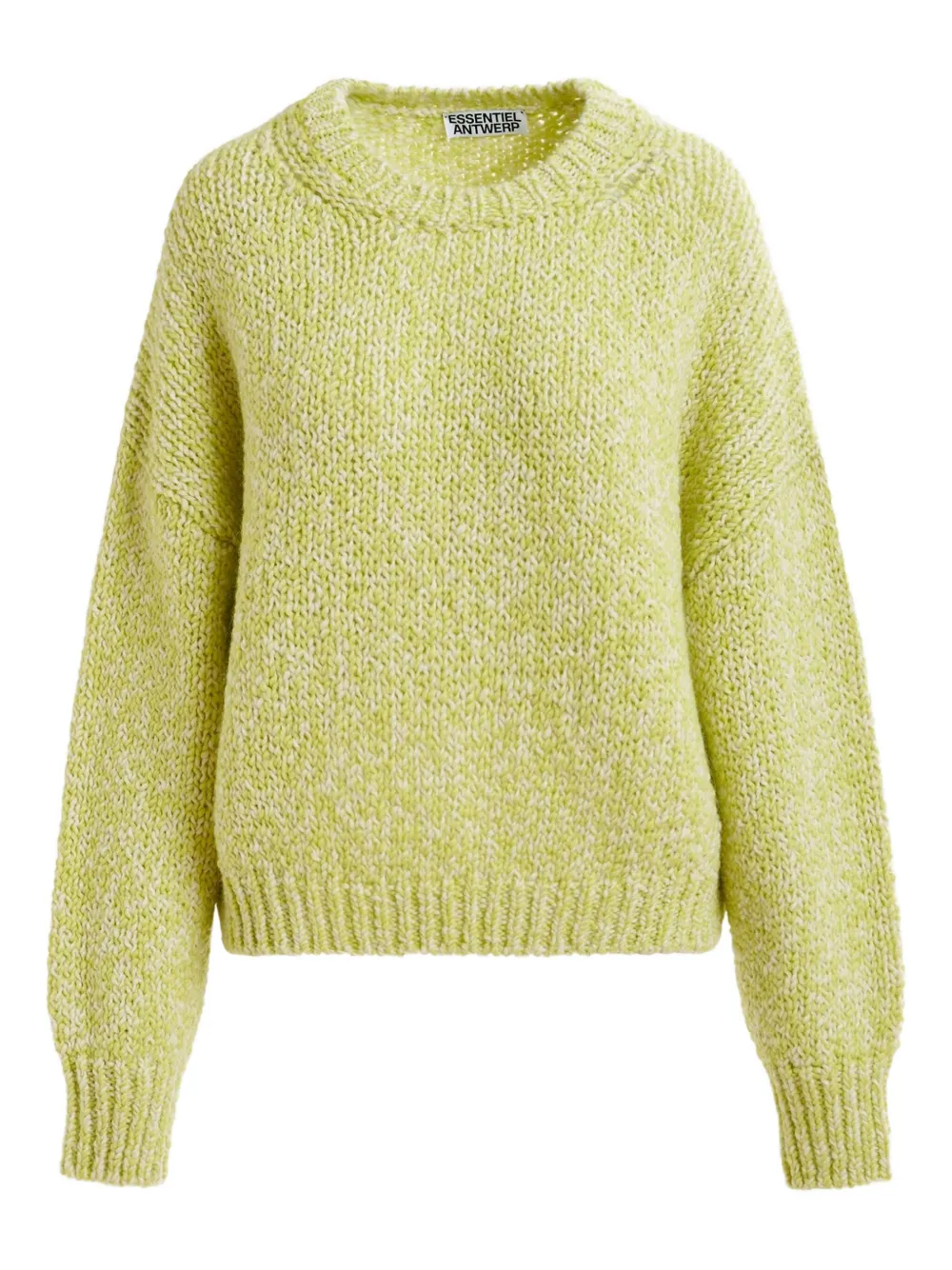 Essentiel Antwerp Izura mélange-knit sweater Groen