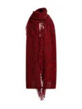 Essentiel Antwerp fringe-detail blanket scarf - Red