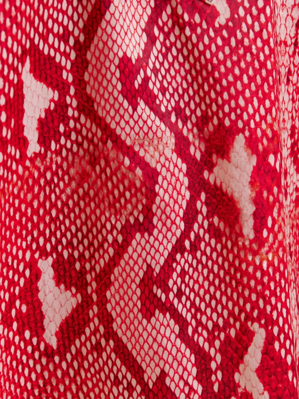 Essentiel Antwerp snake-print shirt mini dress Rood