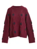 Essentiel Antwerp Ixel cable-knit sweater - Red
