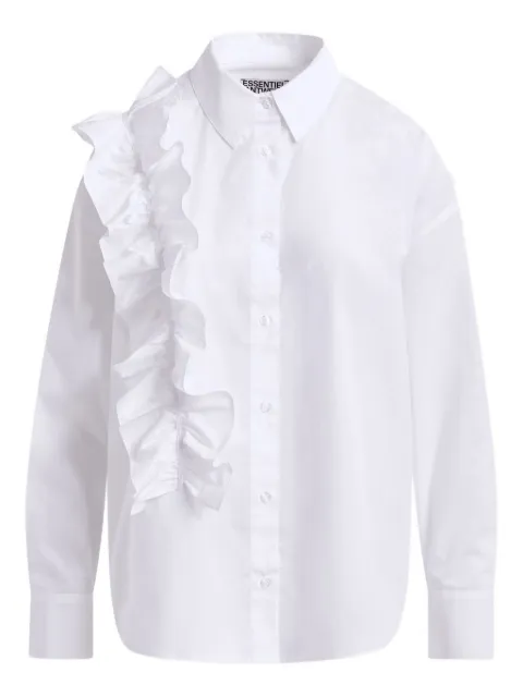 Essentiel Antwerp ruffle-detail cotton shirt