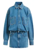 Essentiel Antwerp studded denim mini day dress - Blue