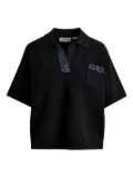 Essentiel Antwerp beaded-embellished polo shirt - Black