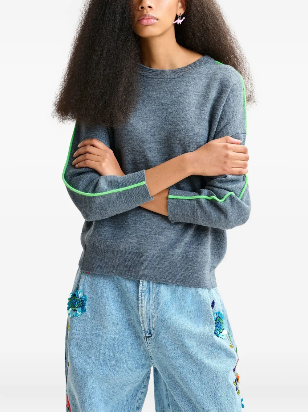 Essentiel Antwerp Iruby sweater Blauw
