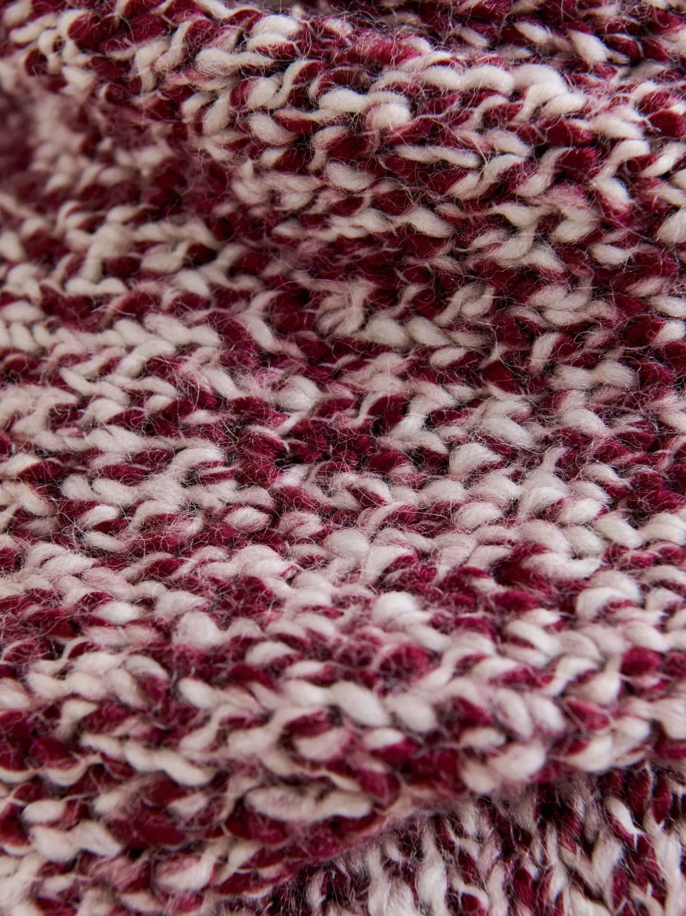 Essentiel Antwerp melange-effect knit scarf - Rood