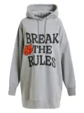 Essentiel Antwerp floral-embroidered hoodie mini dress - Grey