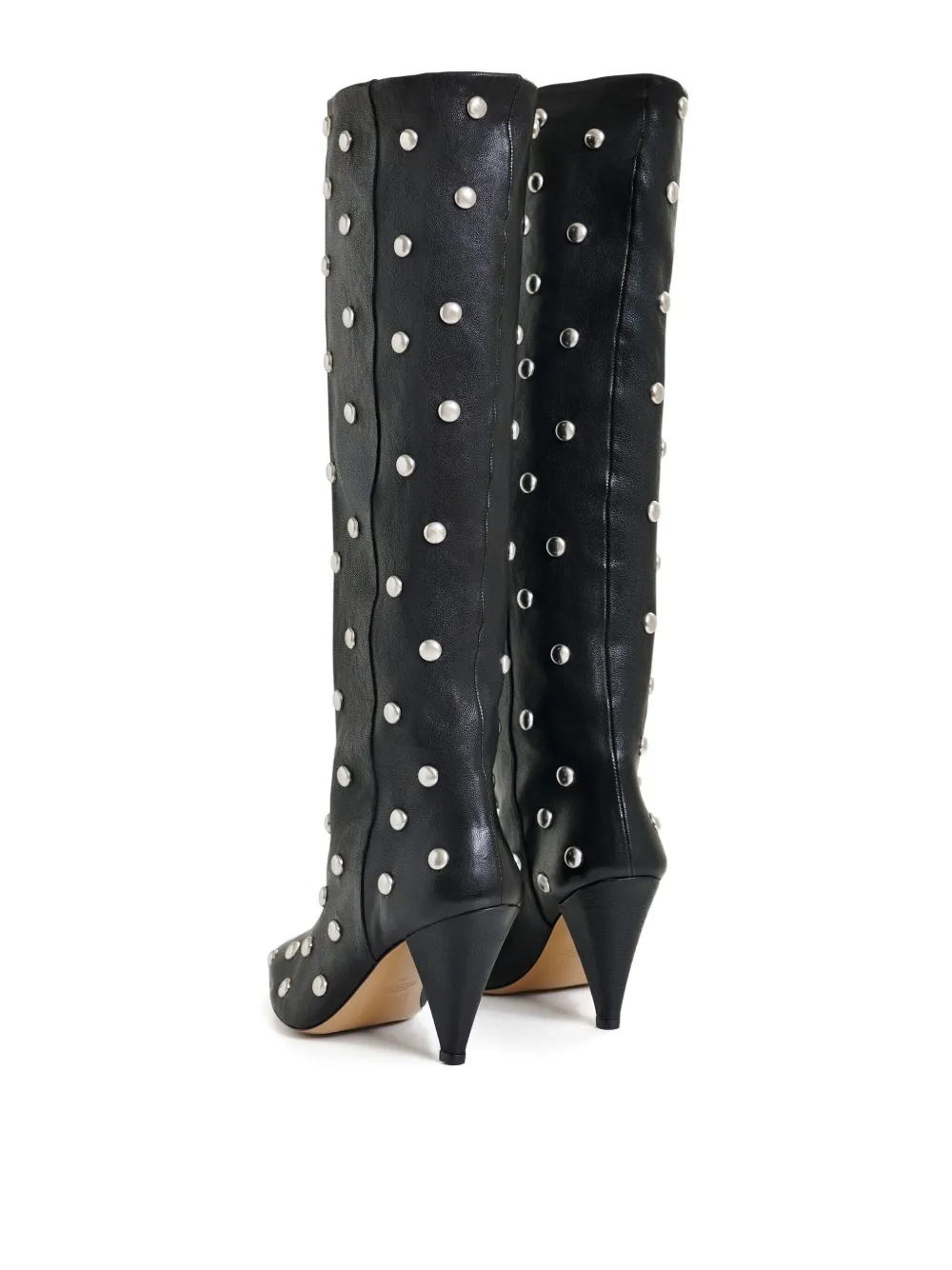 Essentiel Antwerp 90 mm knielaarzen verfraaid met studs Zwart