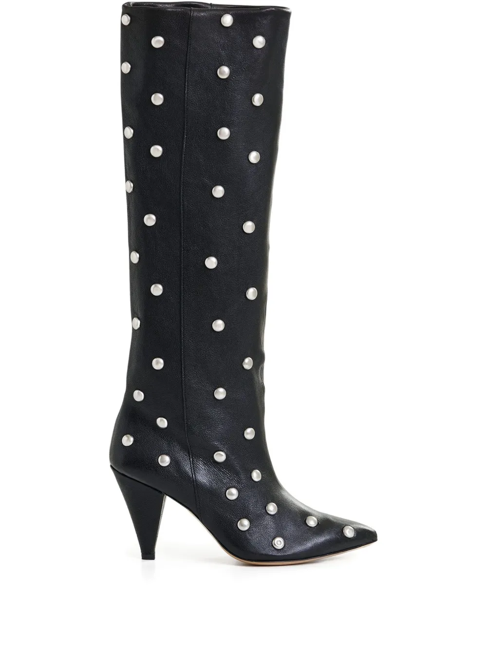 Essentiel Antwerp 90 mm knielaarzen verfraaid met studs Zwart