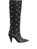 Essentiel Antwerp 90mm stud-embellished knee-high boots - Black