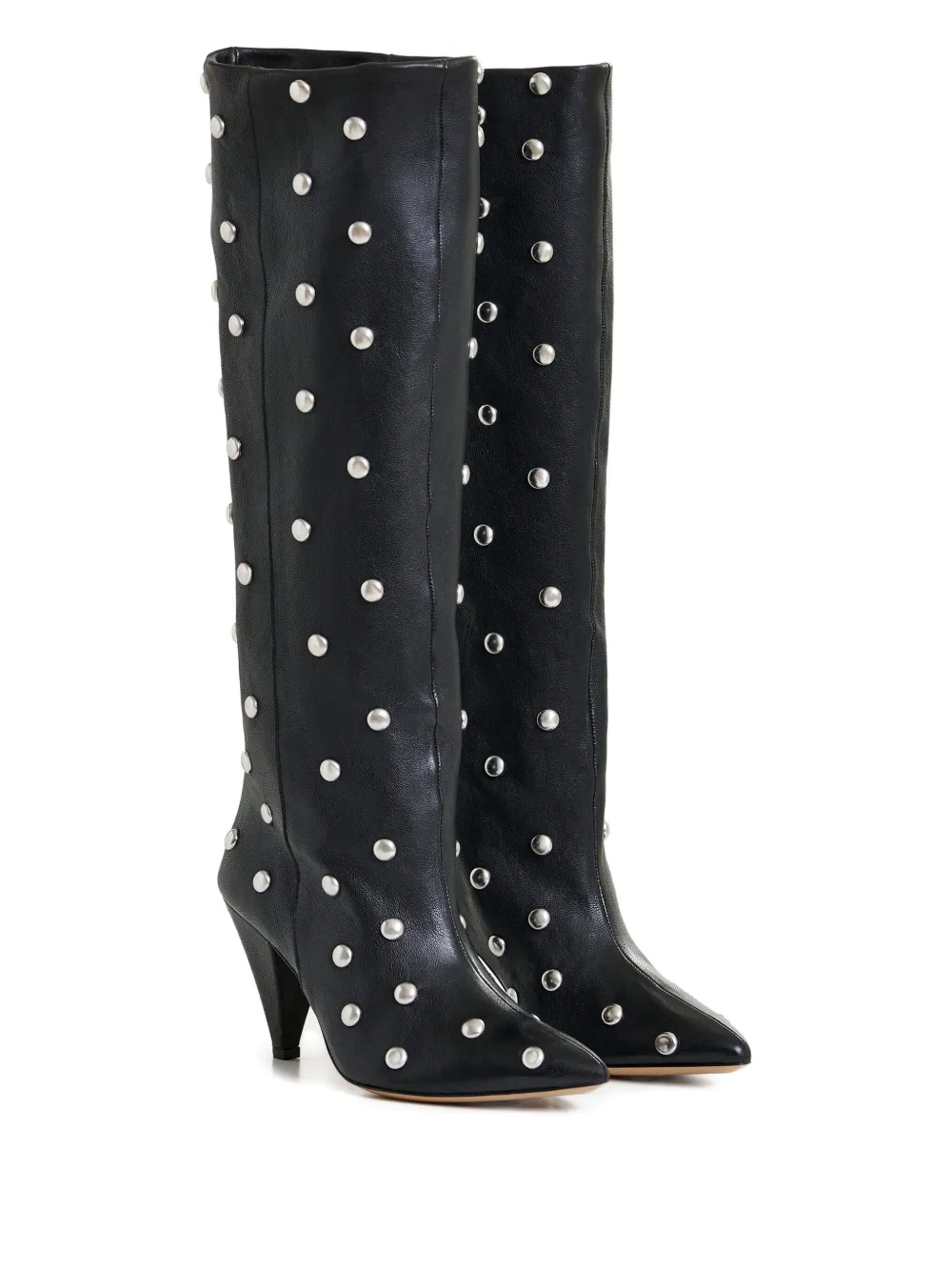 Essentiel Antwerp 90 mm knielaarzen verfraaid met studs Zwart