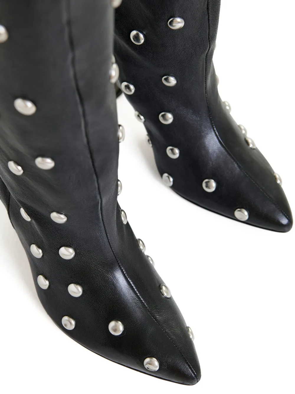 Essentiel Antwerp 90 mm knielaarzen verfraaid met studs Zwart