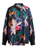 Essentiel Antwerp Ilol floral-print shirt - Black