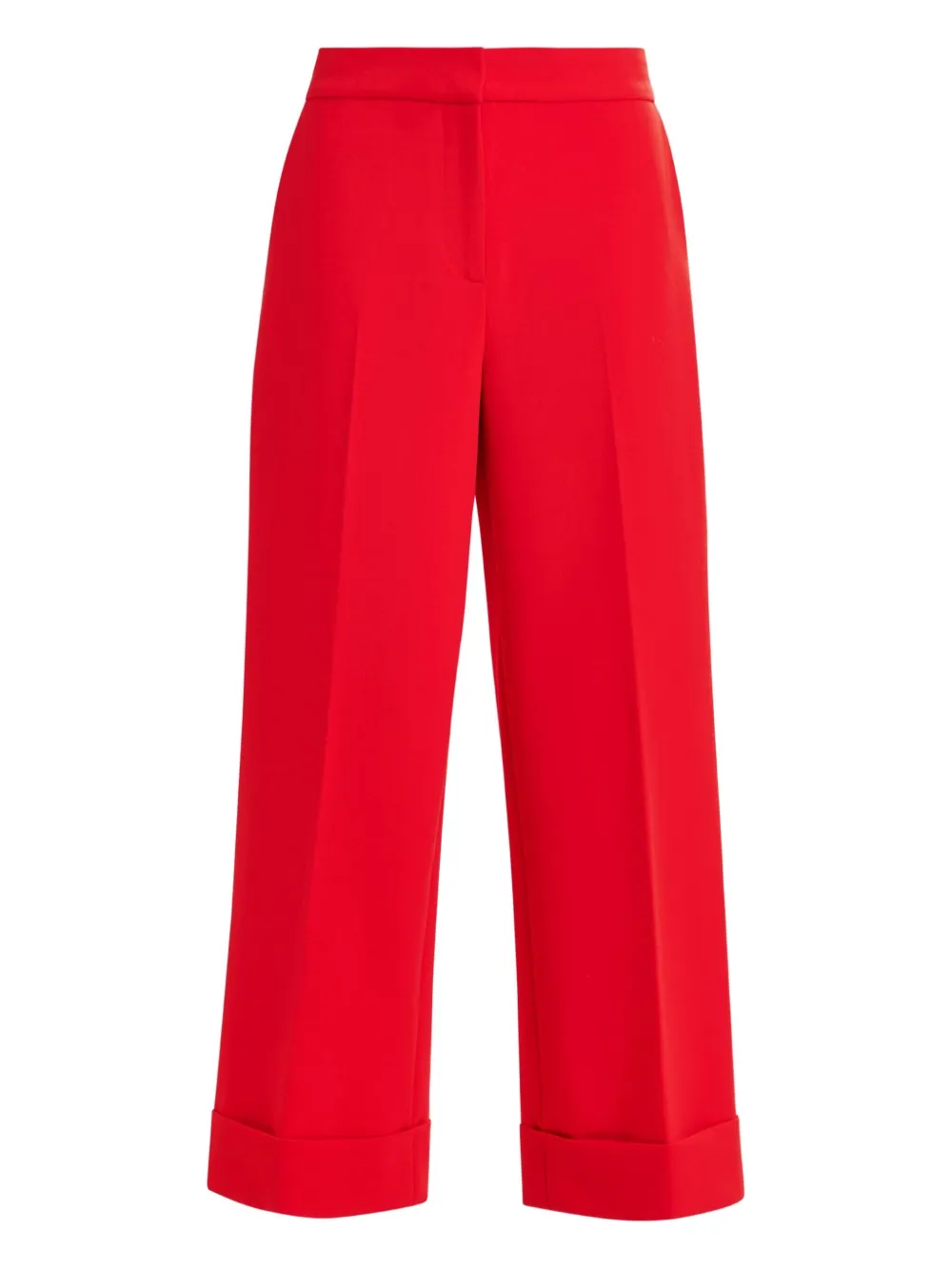 Essentiel Antwerp pressed-crease flared trousers Rood