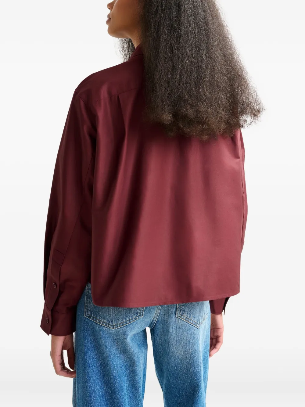 Essentiel Antwerp Ibow bow-detail shirt Rood