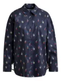 Essentiel Antwerp floral-print beaded shirt - Blue