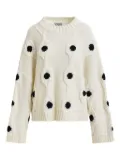 Essentiel Antwerp Ixel cable-knit sweater - White