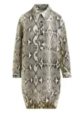 Essentiel Antwerp snake-print shirt mini day dress - Neutrals