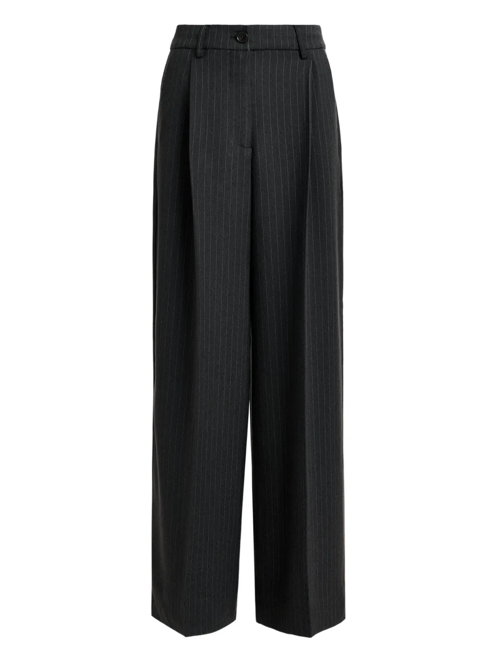Essentiel Antwerp pleated pinstripe-pattern trousers Grijs