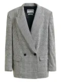 Essentiel Antwerp plaid double-breasted blazer - Grey