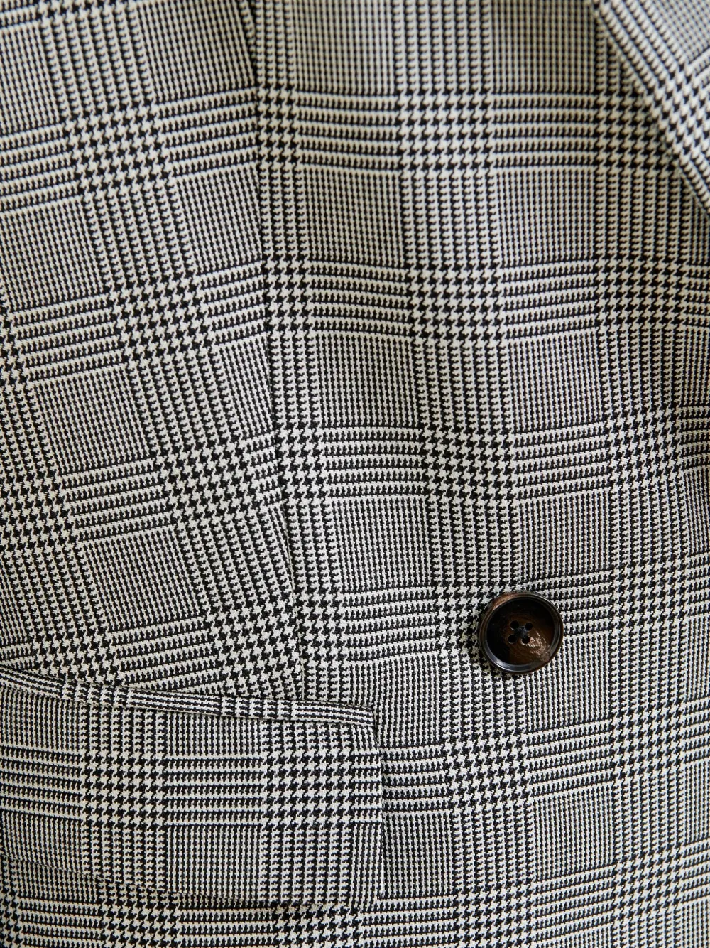 Essentiel Antwerp plaid double-breasted blazer Grijs